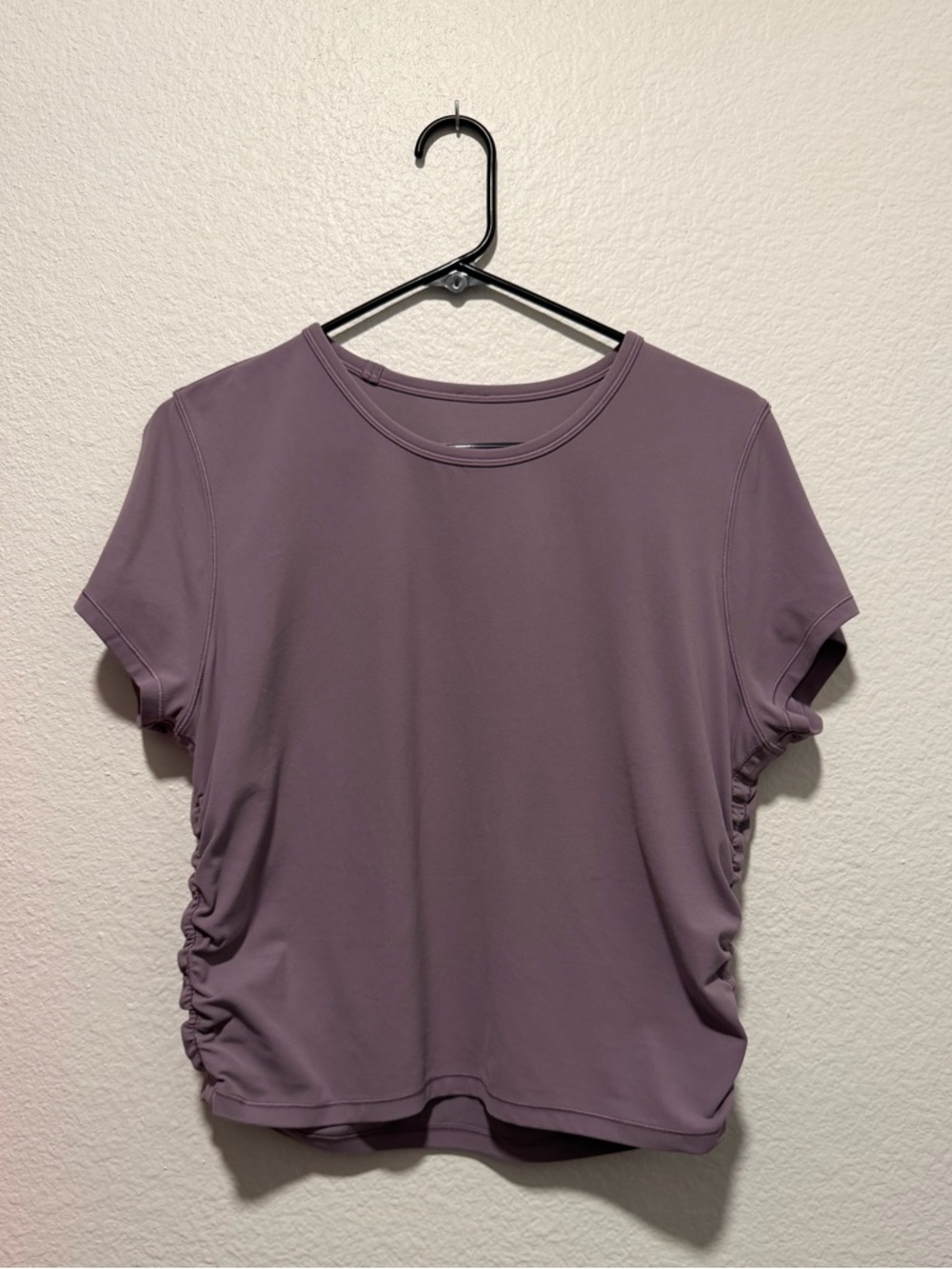 Lululemon All It Takes Nulu Short Sleeve Shirt Purple 14